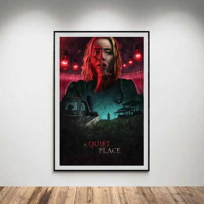 Flex Designs Poster A Quiet Place Cartoon 5 x 7" Home Goods - Movie 2018 Movie Poster