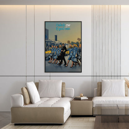 Flex Designs Poster Catch Me If You Can Cartoon 5 x 7" Home Goods - Movie 2002 Movie Poster