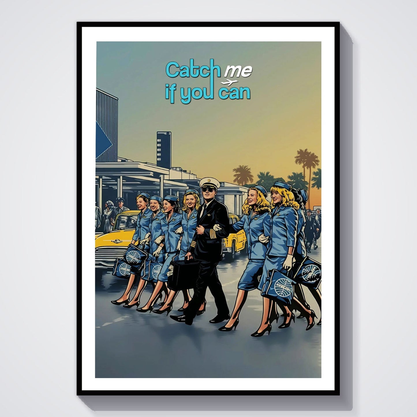 Flex Designs Poster Catch Me If You Can Cartoon 8 x 10" Home Goods - Movie 2002 Movie Poster