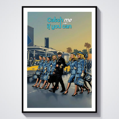 Flex Designs Poster Catch Me If You Can Cartoon 8 x 10" Home Goods - Movie 2002 Movie Poster
