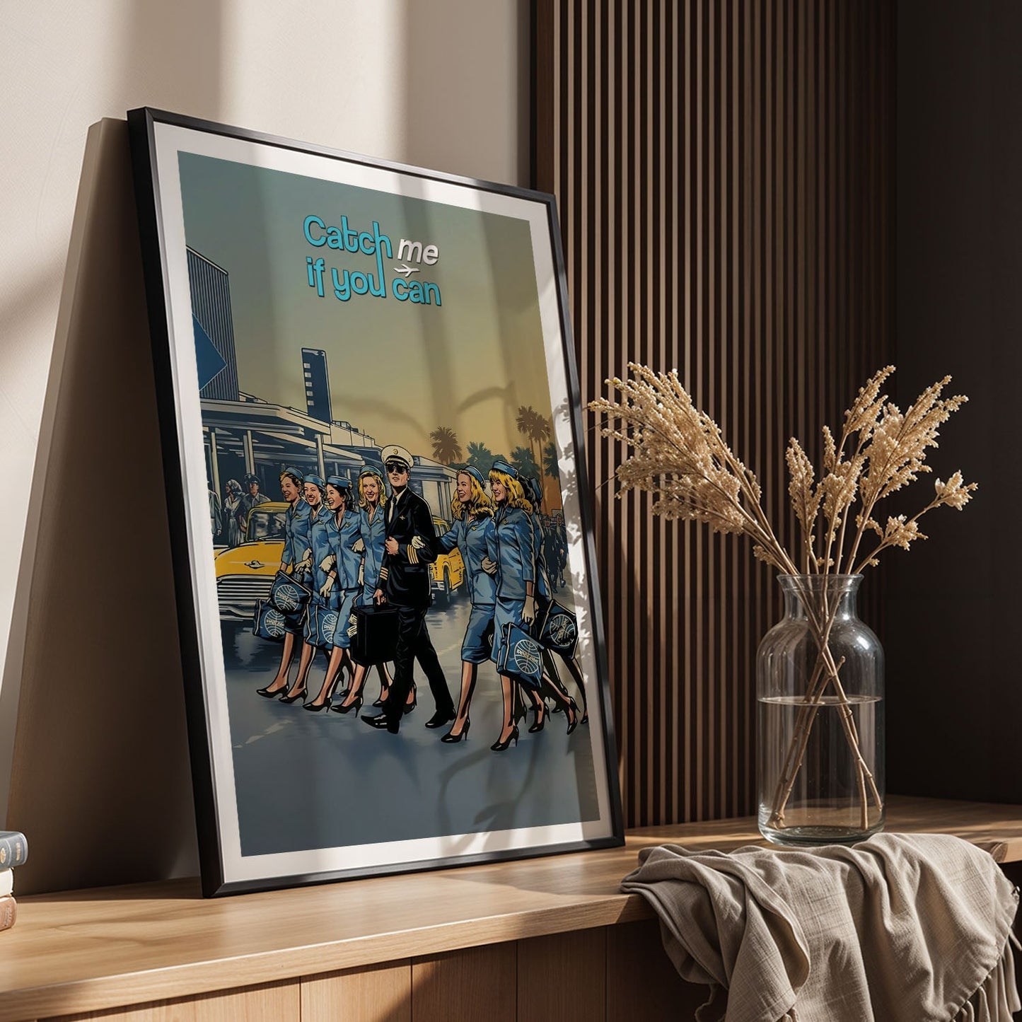 Flex Designs Poster Catch Me If You Can Cartoon 8 x 10" Home Goods - Movie 2002 Movie Poster