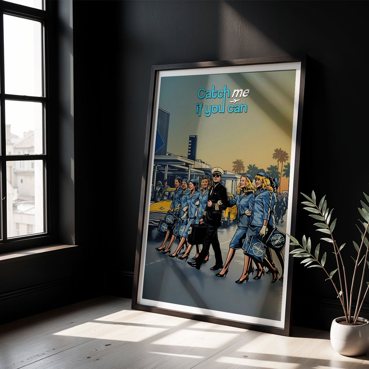 Flex Designs Poster Catch Me If You Can Cartoon 8 x 10" Home Goods - Movie 2002 Movie Poster