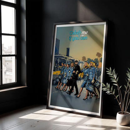 Flex Designs Poster Catch Me If You Can Cartoon 8 x 10" Home Goods - Movie 2002 Movie Poster