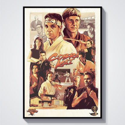 Flex Designs Poster Cobra Kai Sketch 5 x 7" Home Goods - TV Show 2018 TV Show Poster