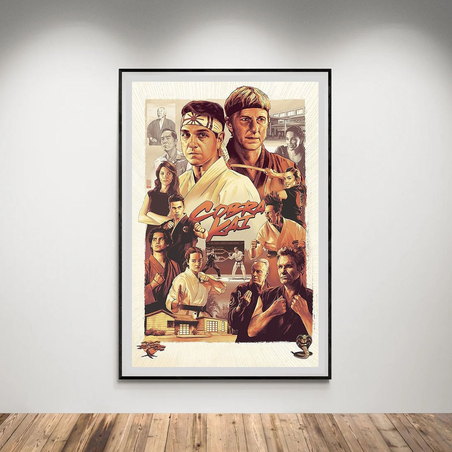 Flex Designs Poster Cobra Kai Sketch 5 x 7" Home Goods - TV Show 2018 TV Show Poster
