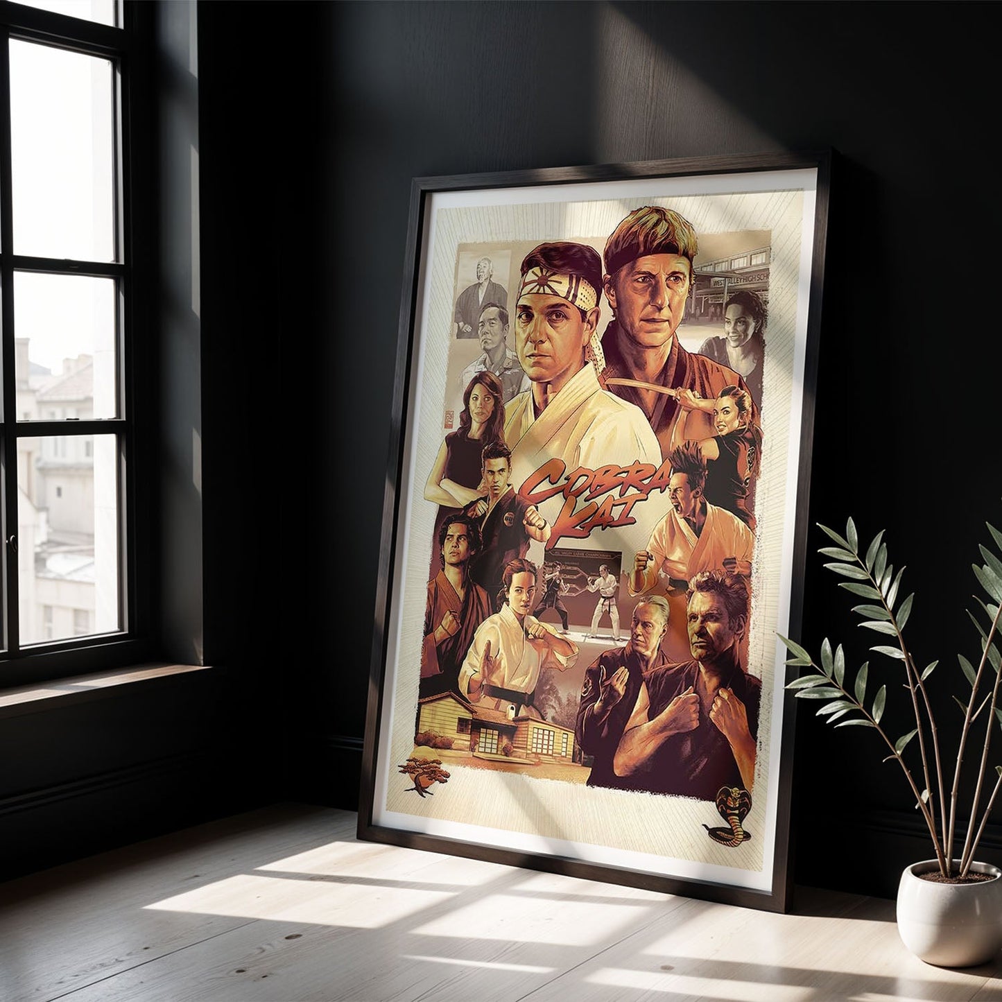 Flex Designs Poster Cobra Kai Sketch 8 x 10" Home Goods - TV Show 2018 TV Show Poster
