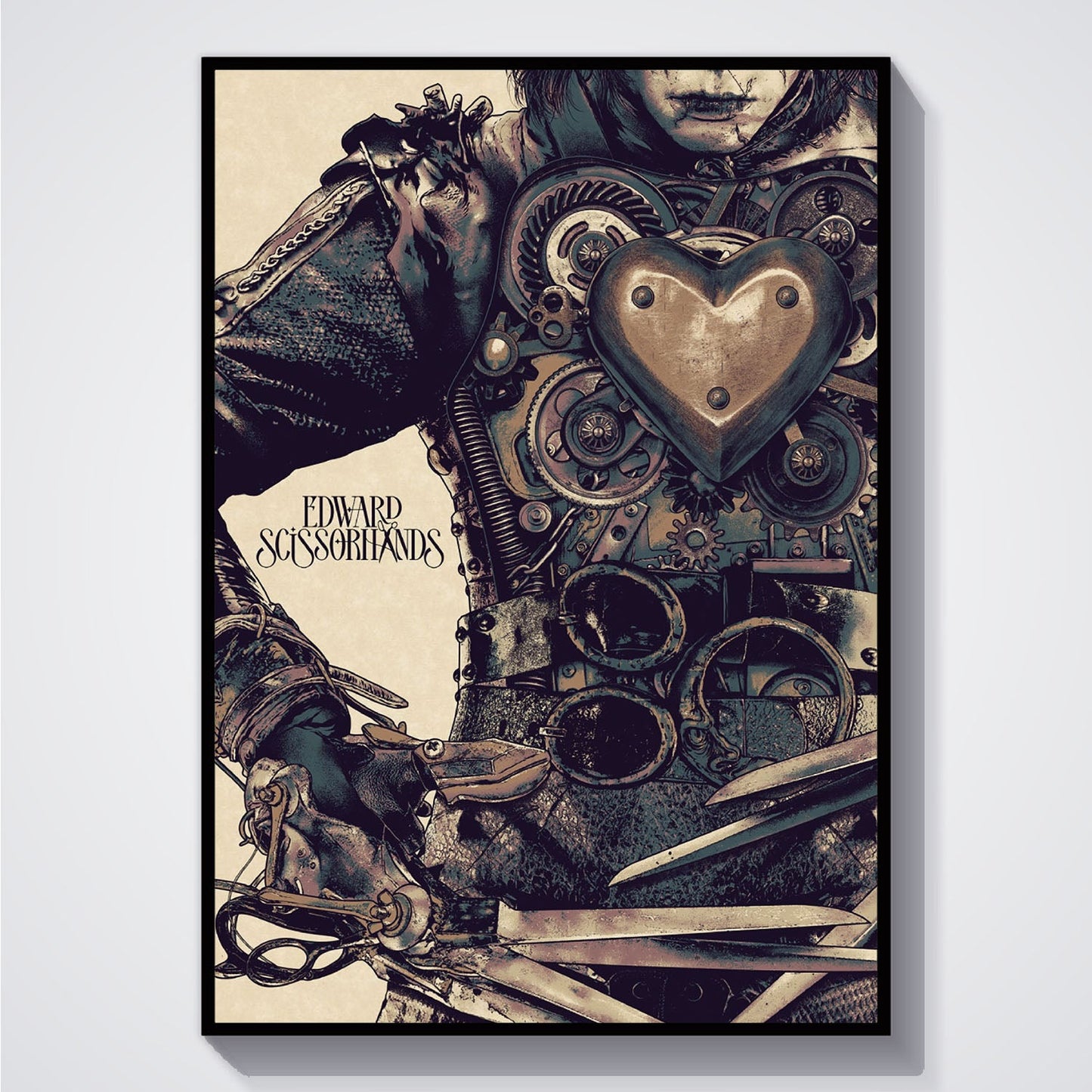 Flex Designs Poster Edward Scissorhands Minimalist 5 x 7" Home Goods - Movie 1990 Movie Poster