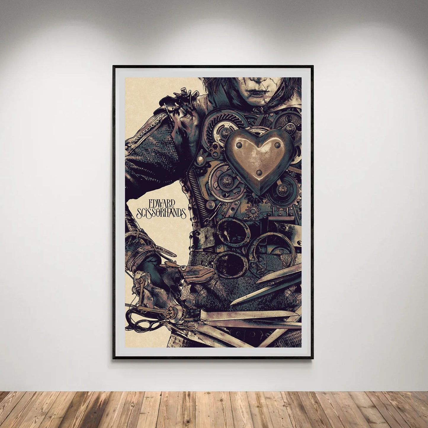 Flex Designs Poster Edward Scissorhands Minimalist 5 x 7" Home Goods - Movie 1990 Movie Poster
