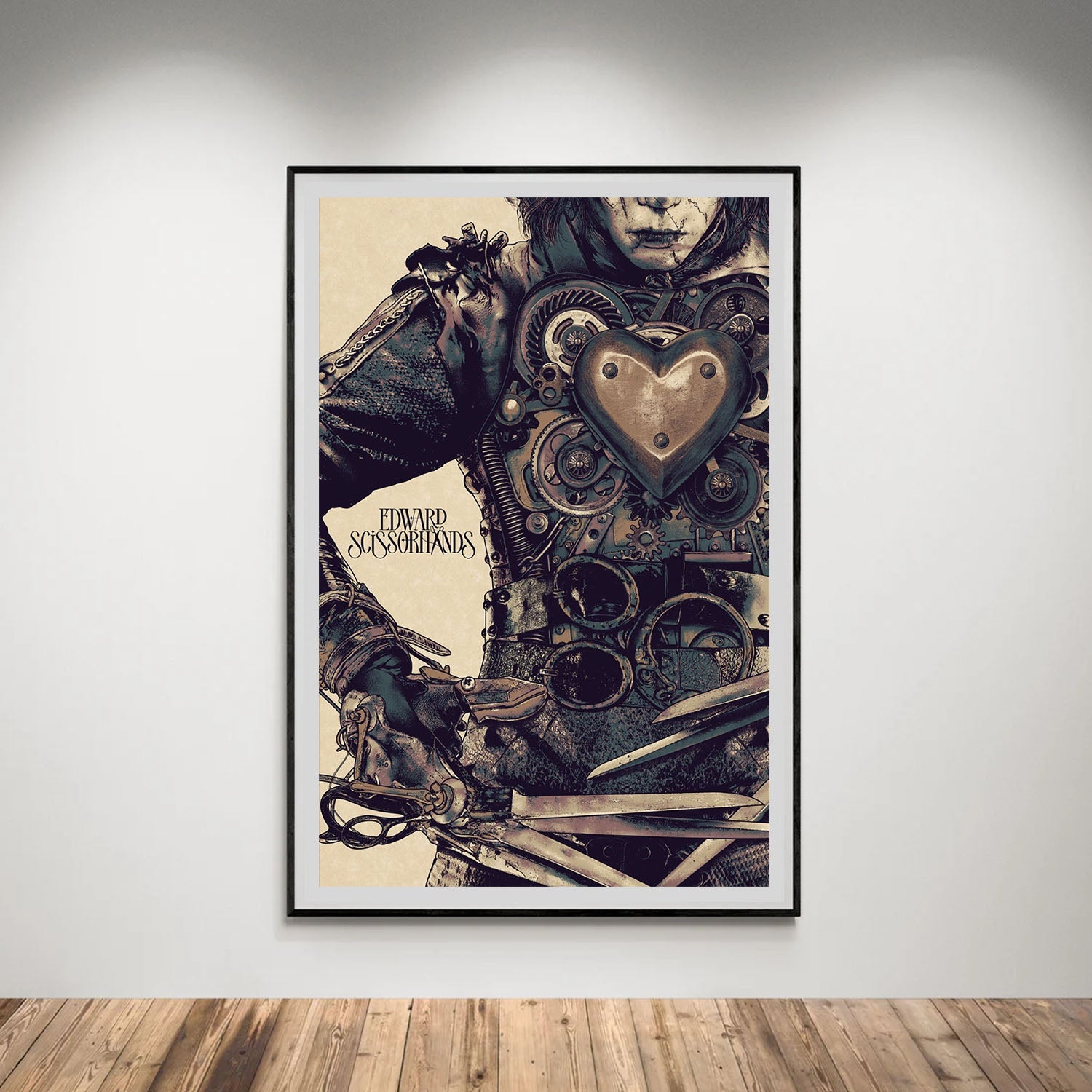 Flex Designs Poster Edward Scissorhands Minimalist 5 x 7" Home Goods - Movie 1990 Movie Poster