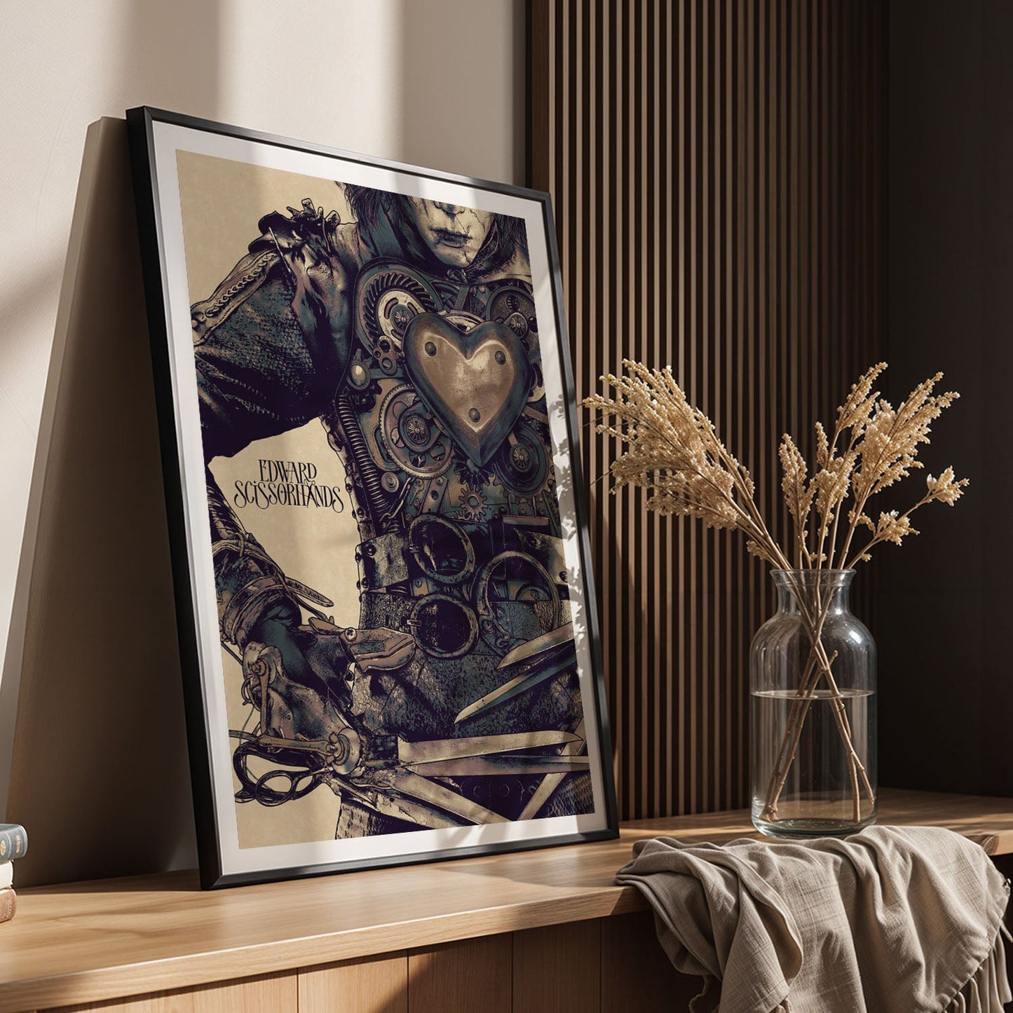 Flex Designs Poster Edward Scissorhands Minimalist 8 x 10" Home Goods - Movie 1990 Movie Poster