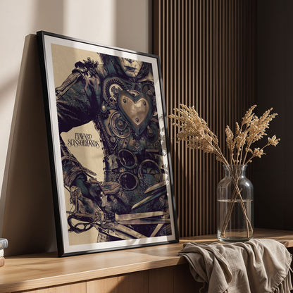 Flex Designs Poster Edward Scissorhands Minimalist 8 x 10" Home Goods - Movie 1990 Movie Poster