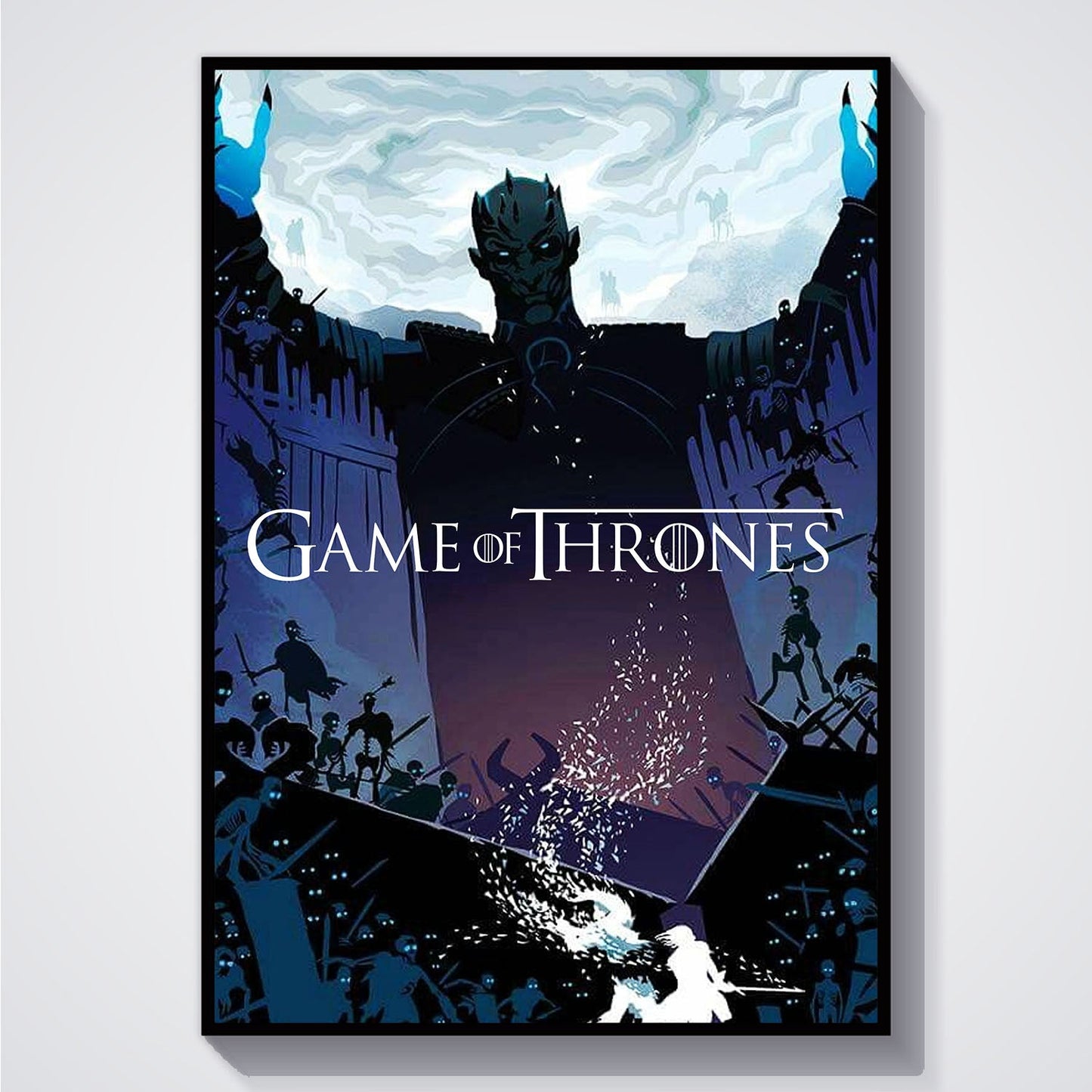 Flex Designs Poster Game of Thrones Night King Sketch 5 x 7" Home Goods - TV Show 2011 TV Show Poster