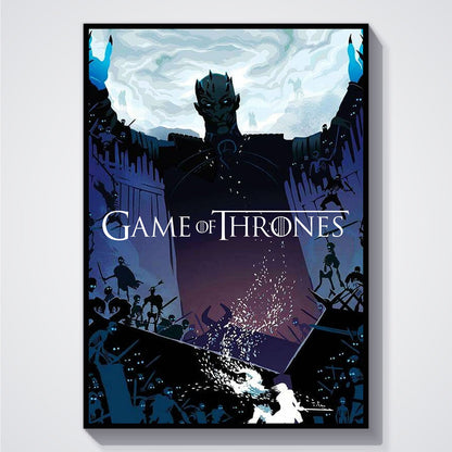 Flex Designs Poster Game of Thrones Night King Sketch 5 x 7" Home Goods - TV Show 2011 TV Show Poster