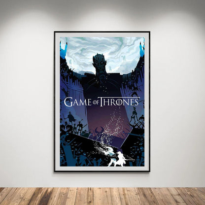 Flex Designs Poster Game of Thrones Night King Sketch 5 x 7" Home Goods - TV Show 2011 TV Show Poster