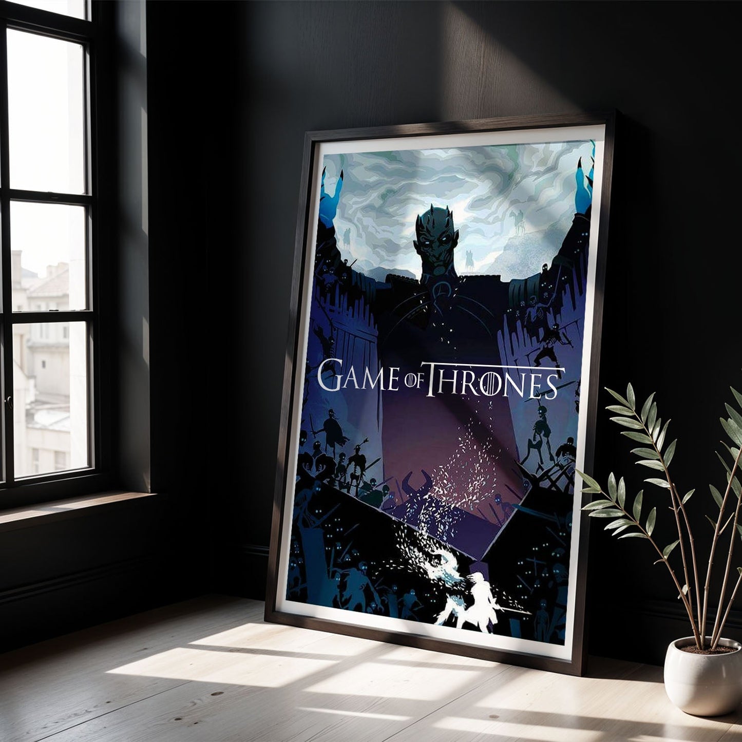 Flex Designs Poster Game of Thrones Night King Sketch 8 x 10" Home Goods - TV Show 2011 TV Show Poster