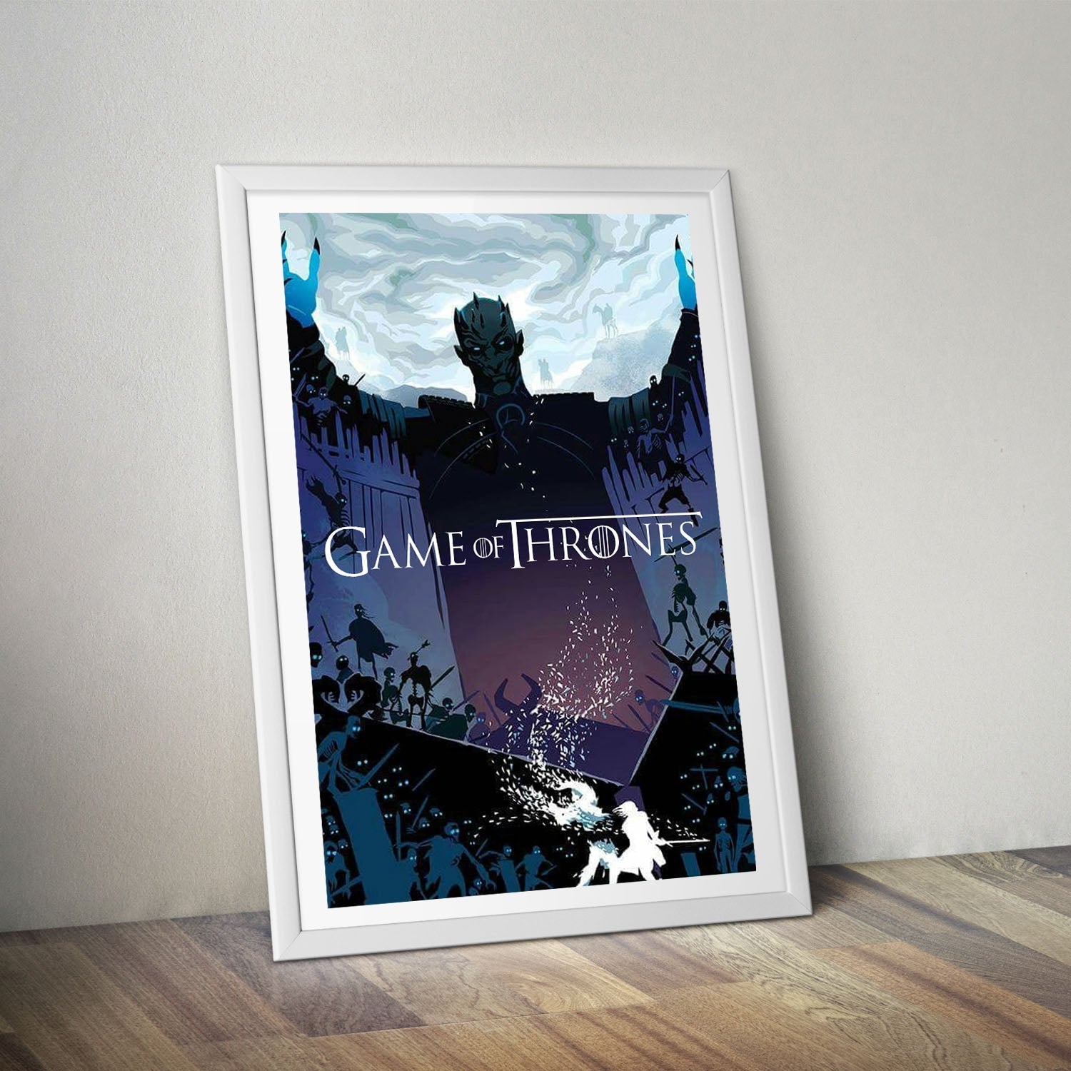 Flex Designs Poster Game of Thrones Night King Sketch 8 x 10" Home Goods - TV Show 2011 TV Show Poster