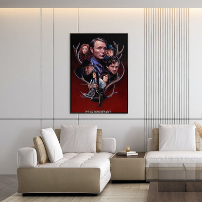 Flex Designs Poster Hannibal Sketch 5 x 7" Home Goods - TV Show 2013 TV Show Poster