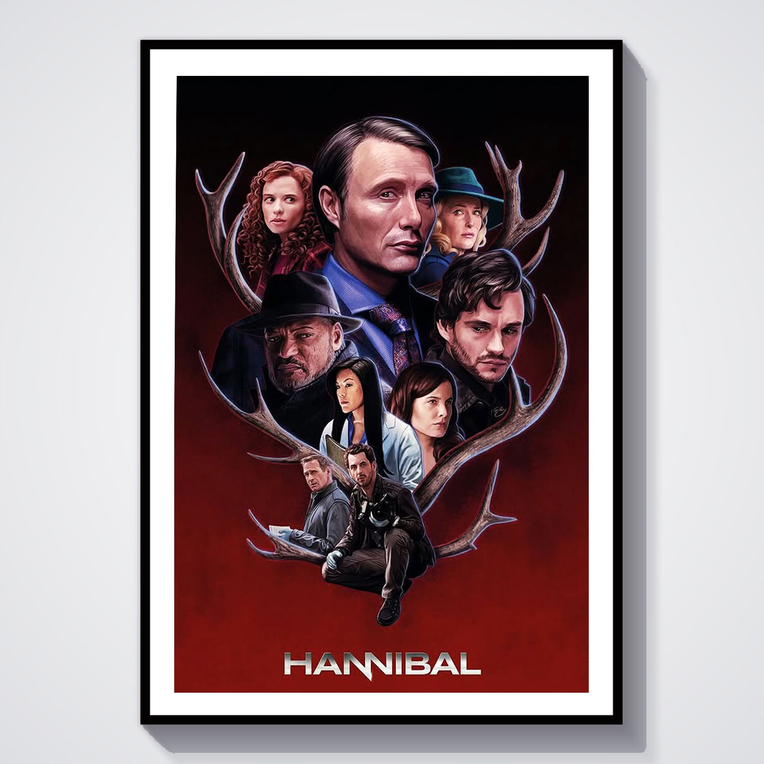 Flex Designs Poster Hannibal Sketch 8 x 10" Home Goods - TV Show 2013 TV Show Poster