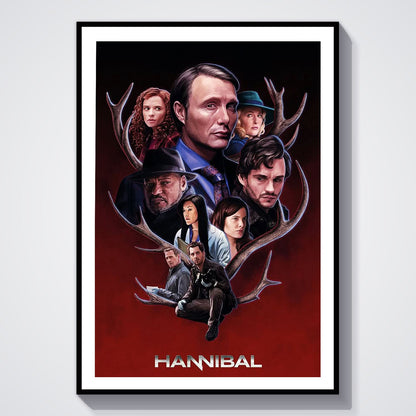 Flex Designs Poster Hannibal Sketch 8 x 10" Home Goods - TV Show 2013 TV Show Poster