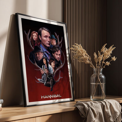 Flex Designs Poster Hannibal Sketch 8 x 10" Home Goods - TV Show 2013 TV Show Poster