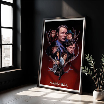 Flex Designs Poster Hannibal Sketch 8 x 10" Home Goods - TV Show 2013 TV Show Poster