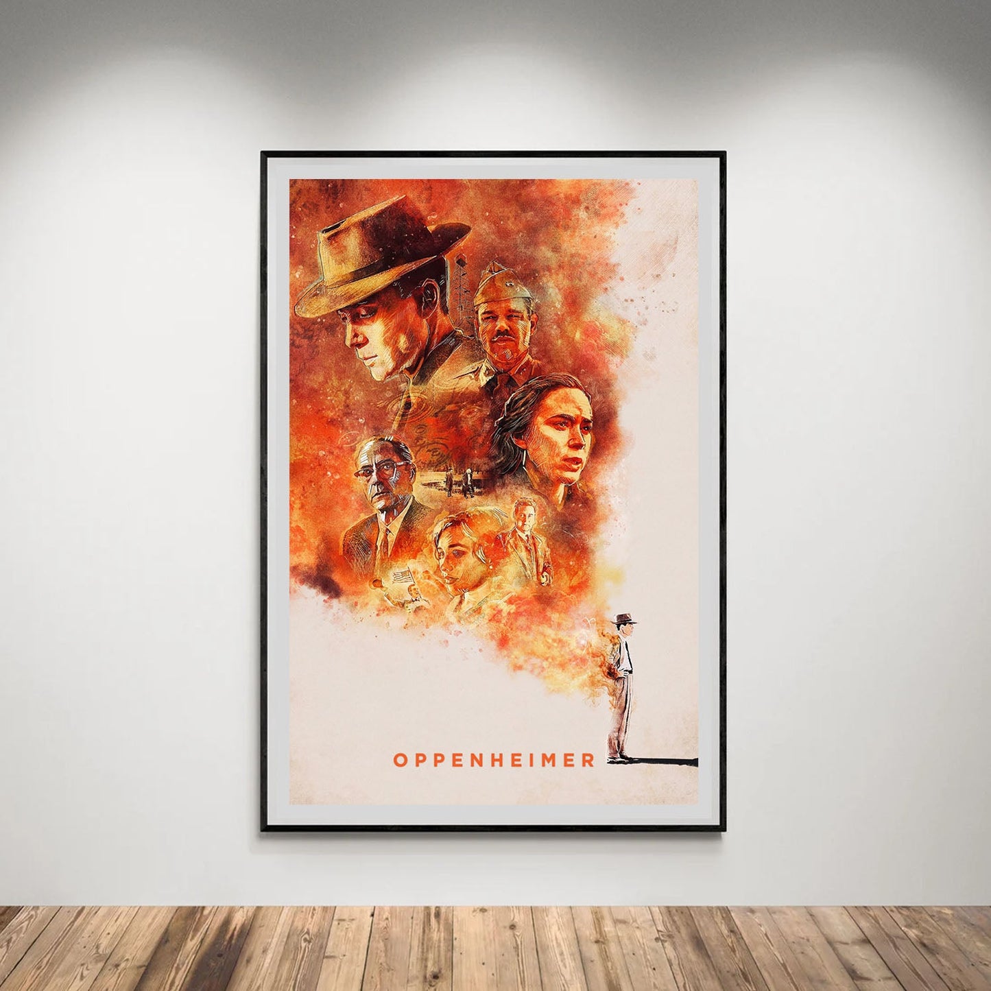 Flex Designs Poster Oppenheimer Sketch 5 x 7" Home Goods - Movie 2023 Movie Poster