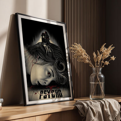 Flex Designs Poster Psycho Sketch 8 x 10" Home Goods - Movie 1960 Movie Poster