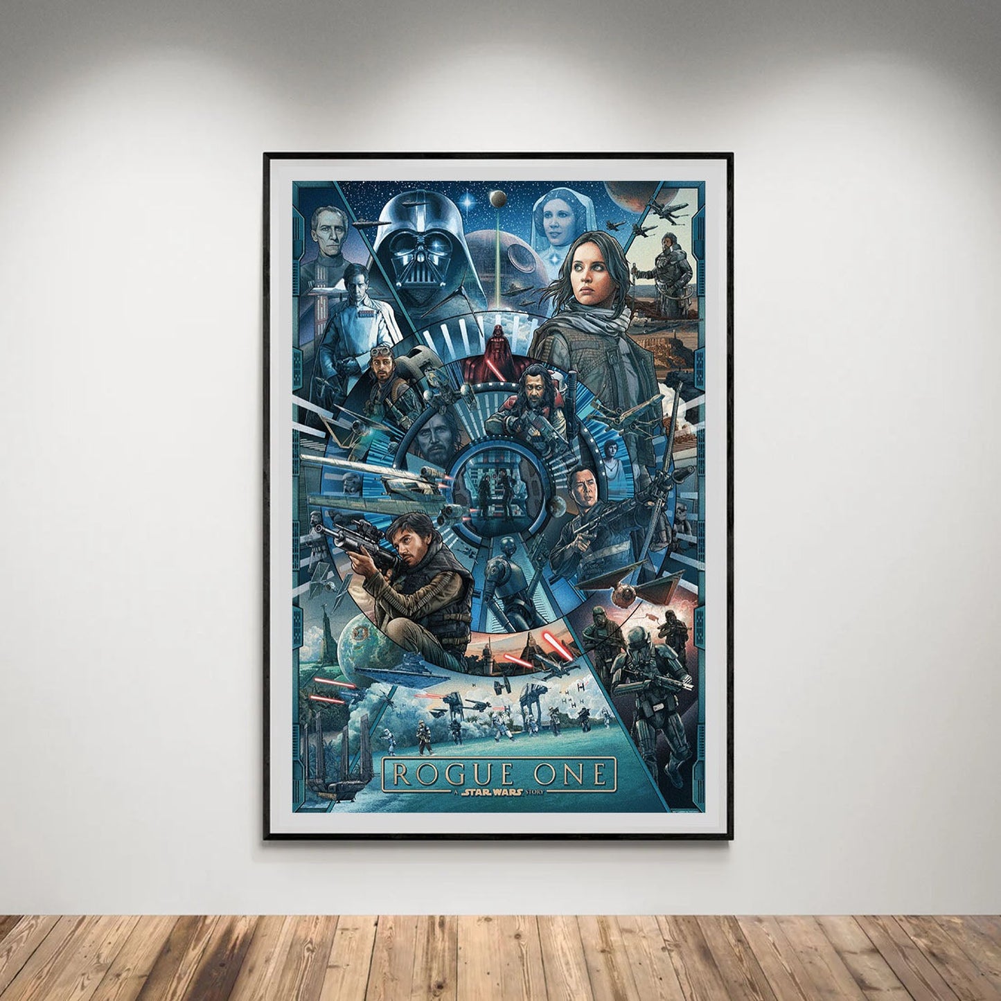 Flex Designs Poster Rogue One A Star Wars Story Cartoon 5 x 7" Home Goods - Movie 2016 Movie Poster