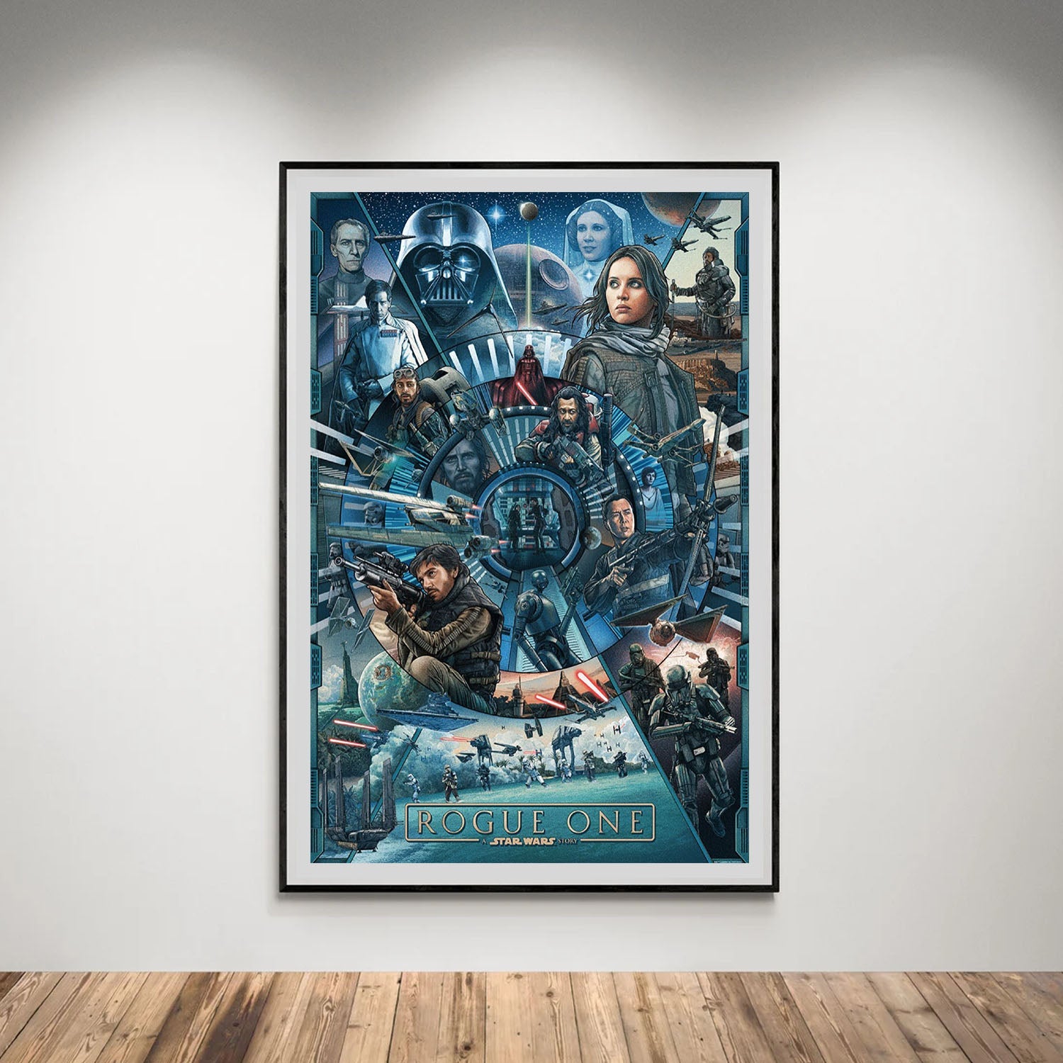Flex Designs Poster Rogue One A Star Wars Story Cartoon 5 x 7" Home Goods - Movie 2016 Movie Poster