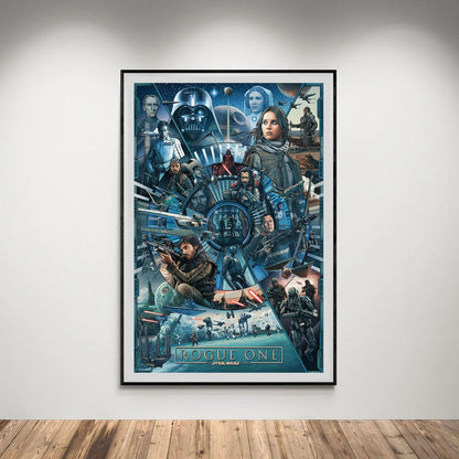 Flex Designs Poster Rogue One A Star Wars Story Cartoon 5 x 7" Home Goods - Movie 2016 Movie Poster