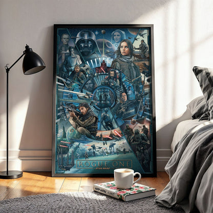 Flex Designs Poster Rogue One A Star Wars Story Cartoon 5 x 7" Home Goods - Movie 2016 Movie Poster