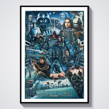 Flex Designs Poster Rogue One A Star Wars Story Cartoon 8 x 10" Home Goods - Movie 2016 Movie Poster