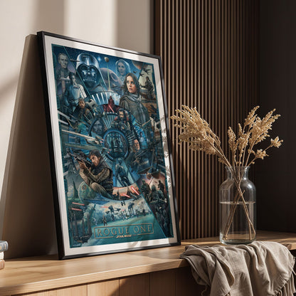 Flex Designs Poster Rogue One A Star Wars Story Cartoon 8 x 10" Home Goods - Movie 2016 Movie Poster