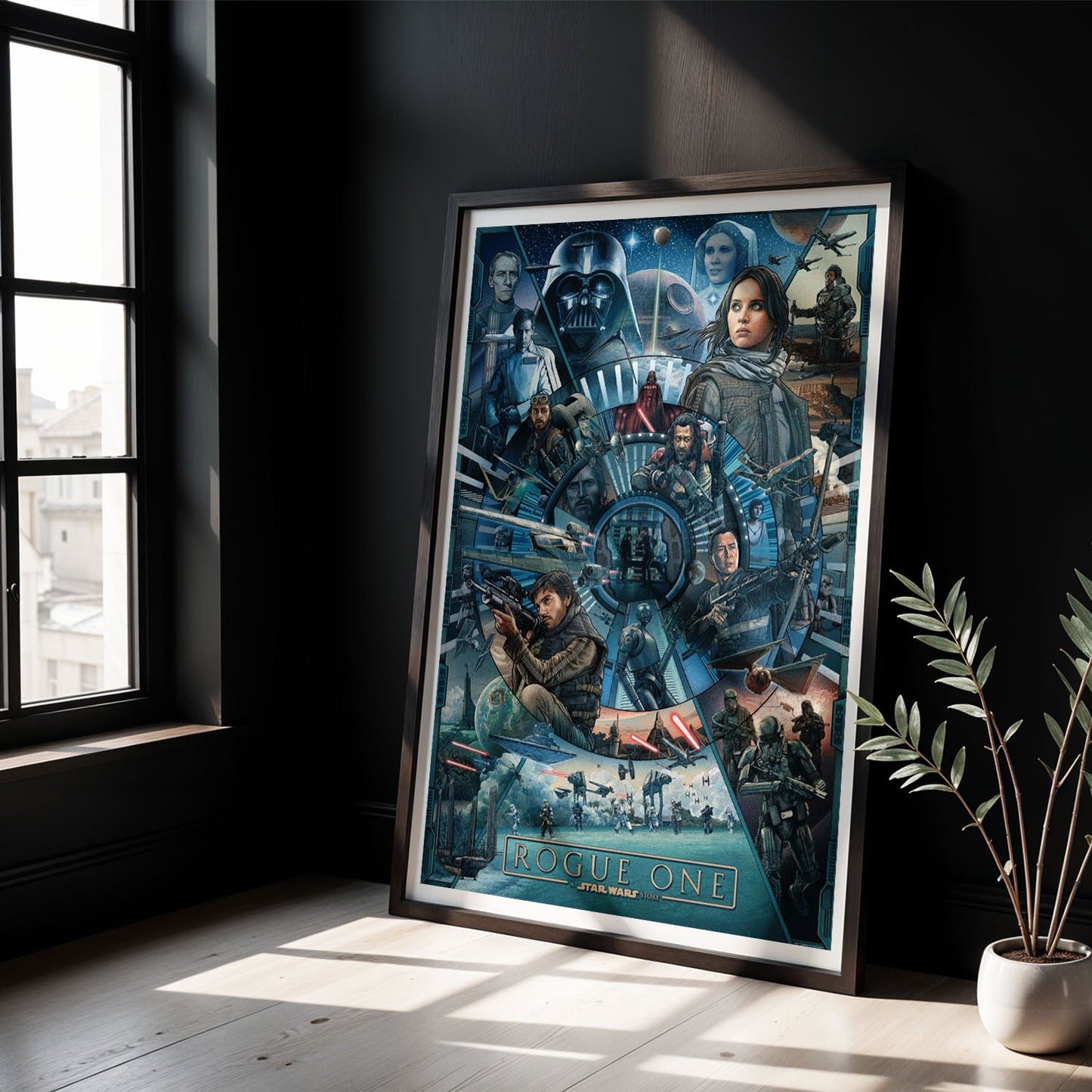 Flex Designs Poster Rogue One A Star Wars Story Cartoon 8 x 10" Home Goods - Movie 2016 Movie Poster