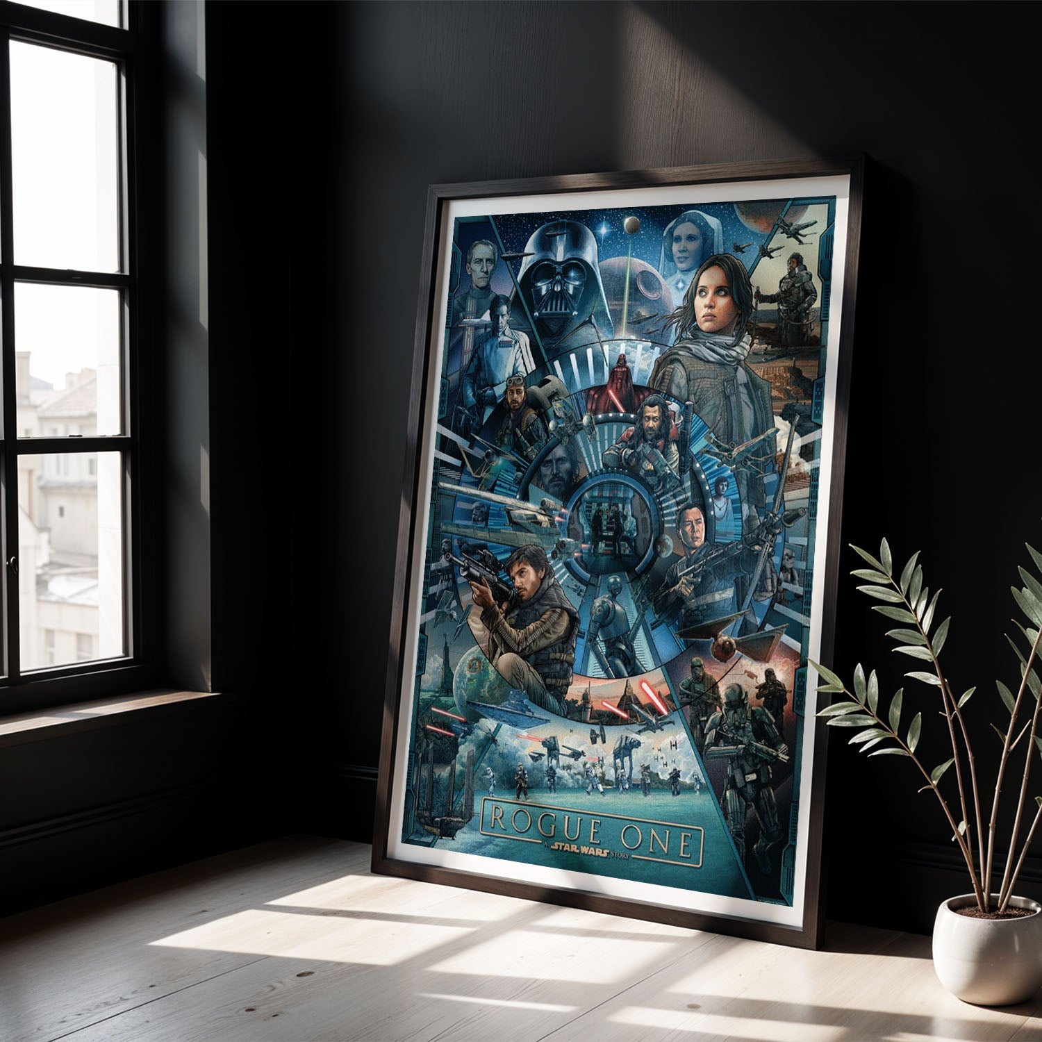 Flex Designs Poster Rogue One A Star Wars Story Cartoon 8 x 10" Home Goods - Movie 2016 Movie Poster