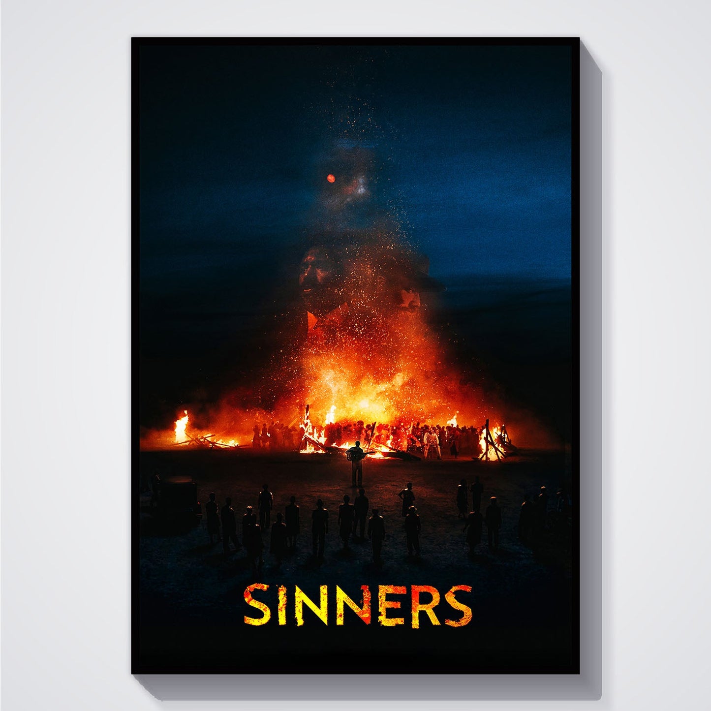 Flex Designs Poster Sinners Bonfire 5 x 7" Home Goods - Movie 2025 Movie Poster
