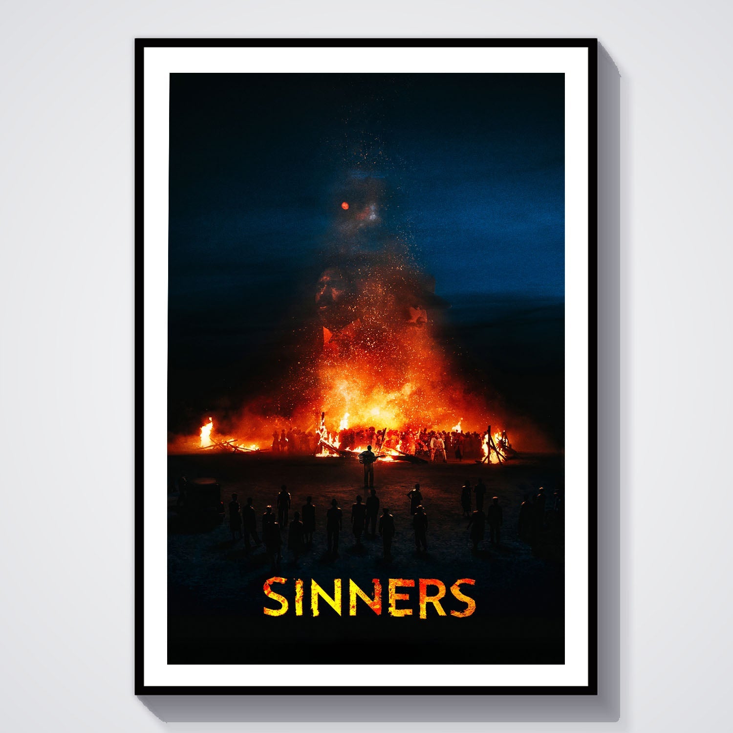 Flex Designs Poster Sinners Bonfire 8 x 10" Home Goods - Movie 2025 Movie Poster