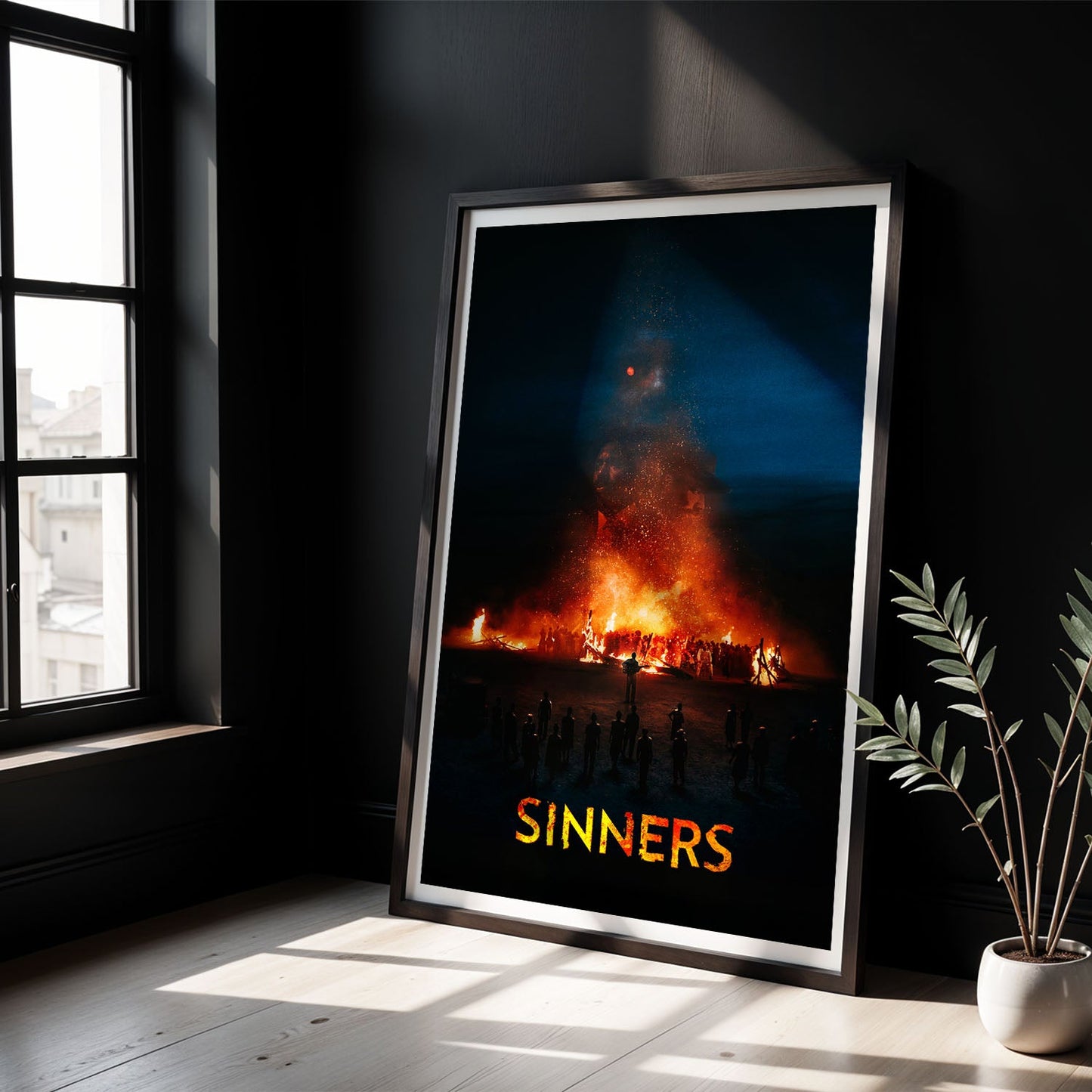 Flex Designs Poster Sinners Bonfire 8 x 10" Home Goods - Movie 2025 Movie Poster