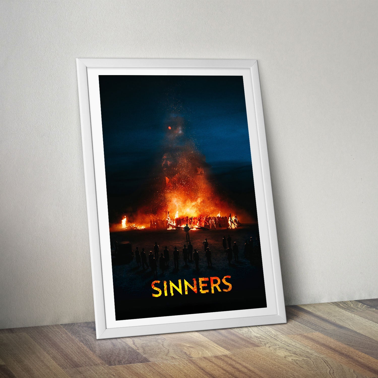 Flex Designs Poster Sinners Bonfire 8 x 10" Home Goods - Movie 2025 Movie Poster