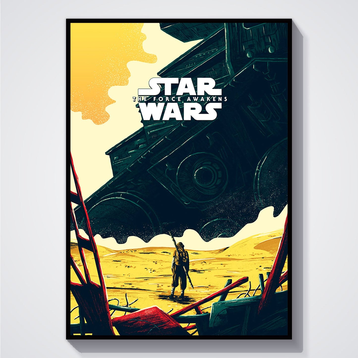 Flex Designs Poster Star Wars The Force Awakens Sketch 5 x 7" Home Goods - Movie 2015 Movie Poster