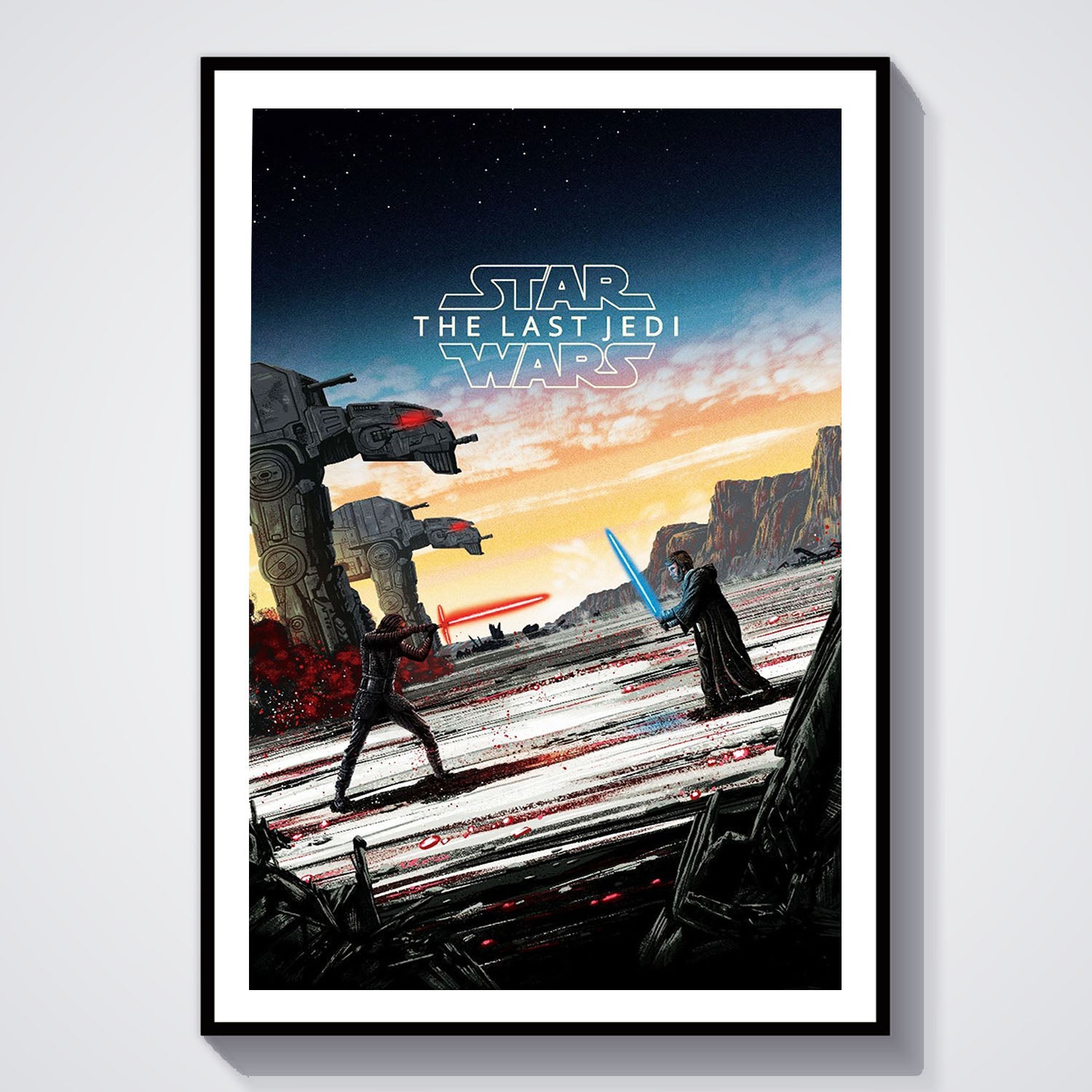 Flex Designs Poster Star Wars The Last Jedi Sketch 8 x 10" Home Goods - Movie 2017 Movie Poster
