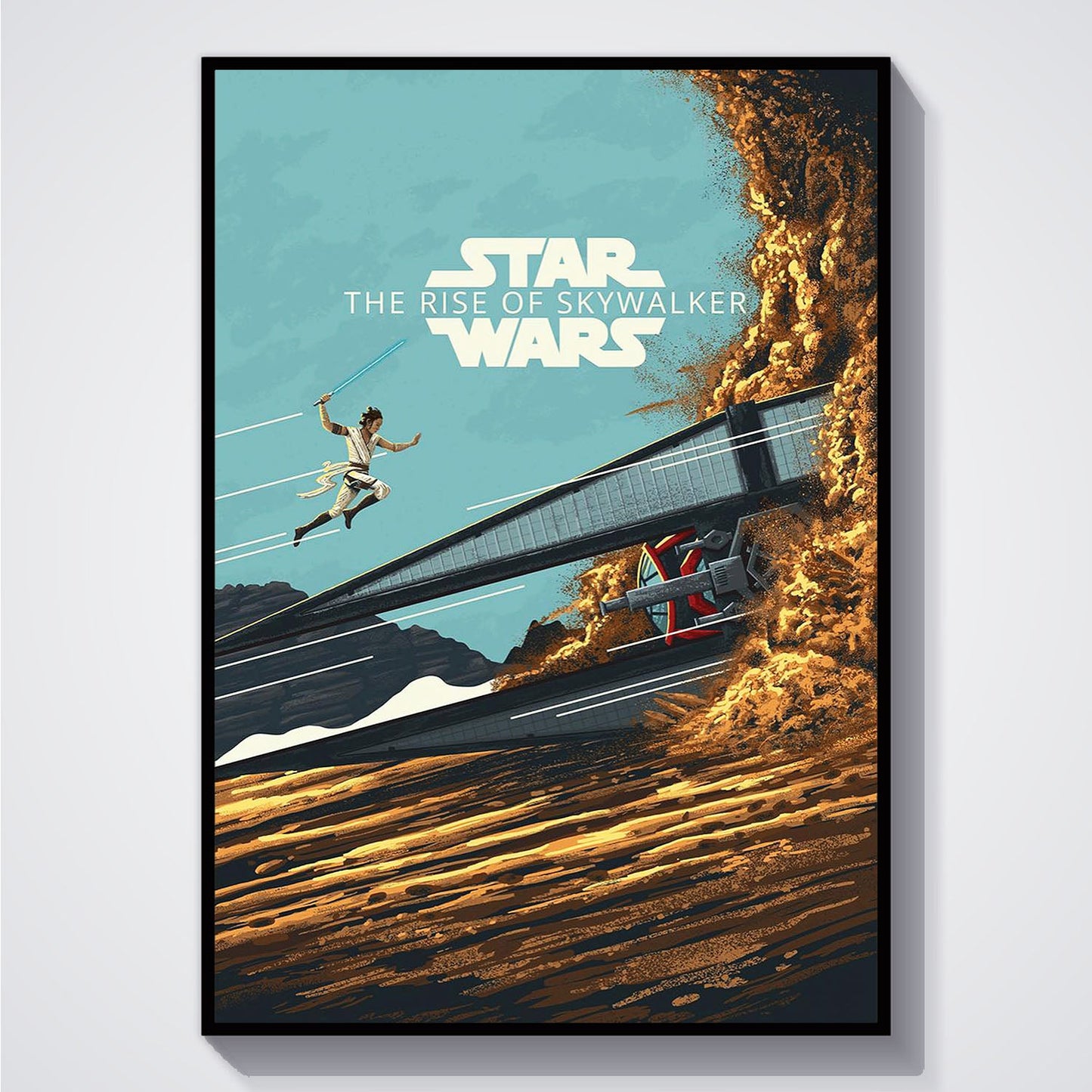 Flex Designs Poster Star Wars The Rise of Skywalker Sketch 5 x 7" Home Goods - Movie 2019 Movie Poster