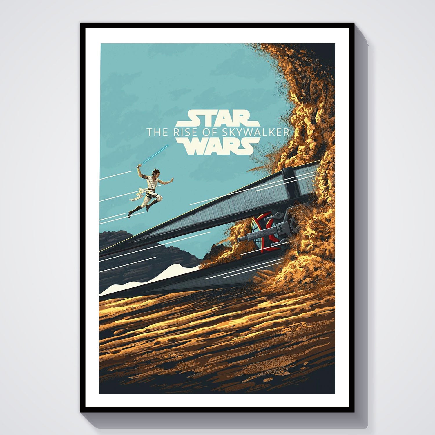 Flex Designs Poster Star Wars The Rise of Skywalker Sketch 8 x 10" Home Goods - Movie 2019 Movie Poster