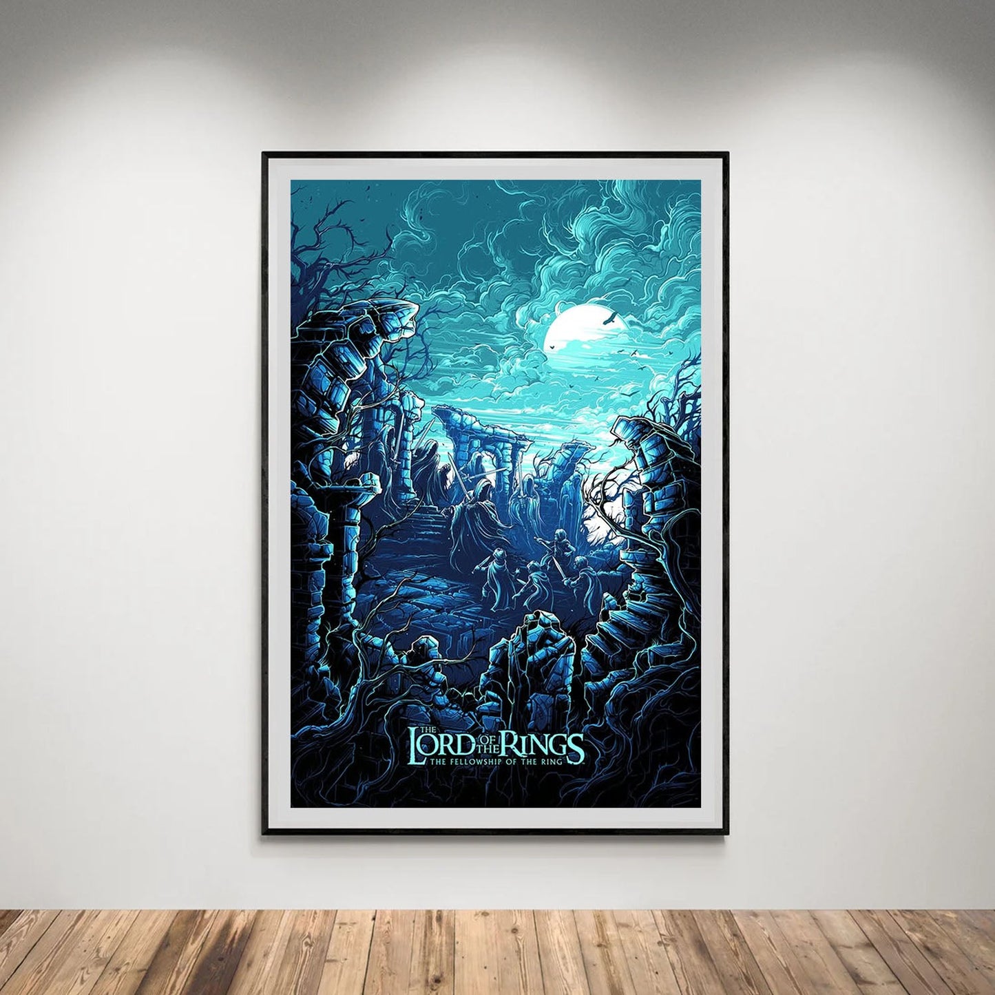 Flex Designs Poster The Lord of the Rings The Fellowship of the Ring Sketch 5 x 7" Home Goods - Movie 2001 Movie Poster