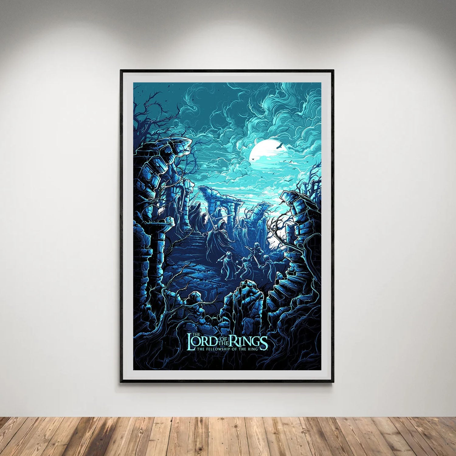 Flex Designs Poster The Lord of the Rings The Fellowship of the Ring Sketch 5 x 7" Home Goods - Movie 2001 Movie Poster