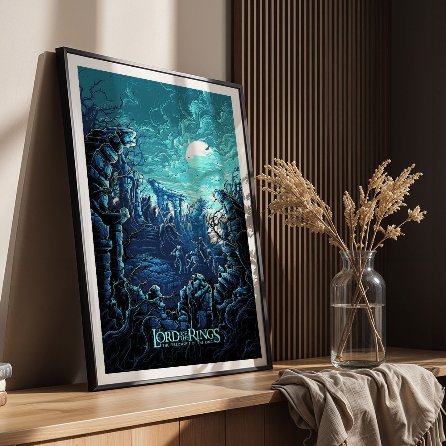 Flex Designs Poster The Lord of the Rings The Fellowship of the Ring Sketch 8 x 10" Home Goods - Movie 2001 Movie Poster