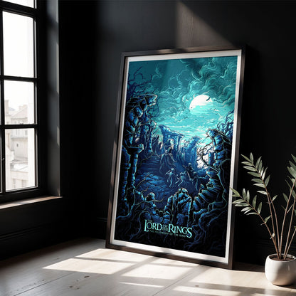 Flex Designs Poster The Lord of the Rings The Fellowship of the Ring Sketch 8 x 10" Home Goods - Movie 2001 Movie Poster