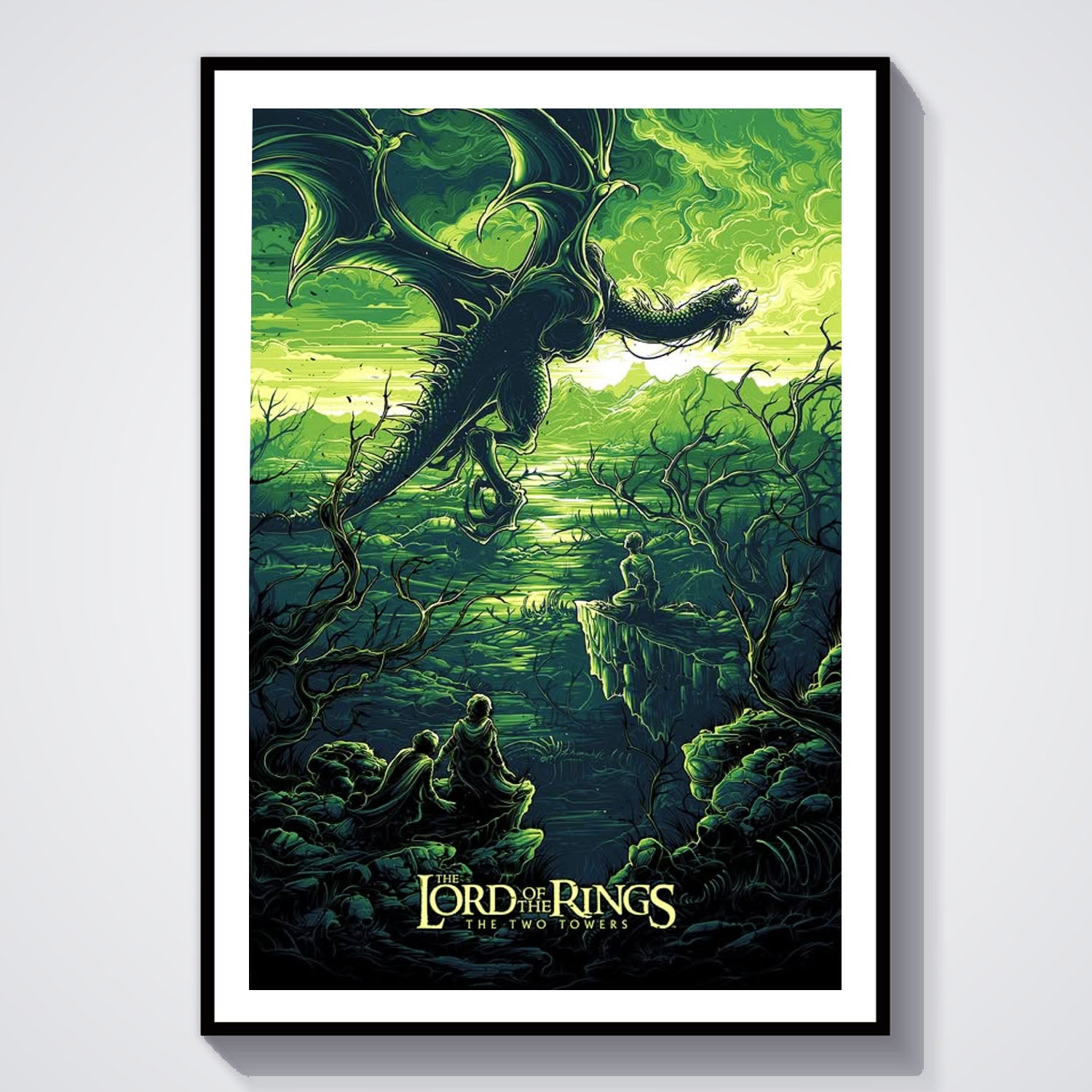 Flex Designs Poster The Lord of the Rings The Two Towers Sketch 8 x 10" Home Goods - Movie 2002 Movie Poster