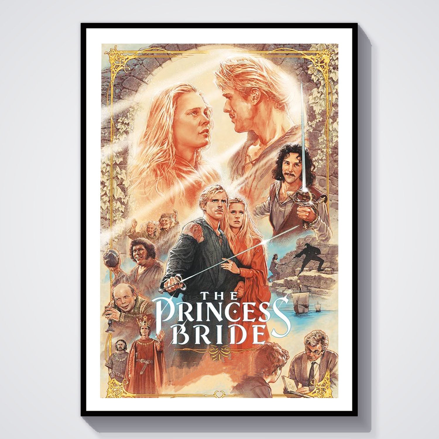 Flex Designs Poster The Princess Bride Sketch 8 x 10" Home Goods - Movie 1987 Movie Poster
