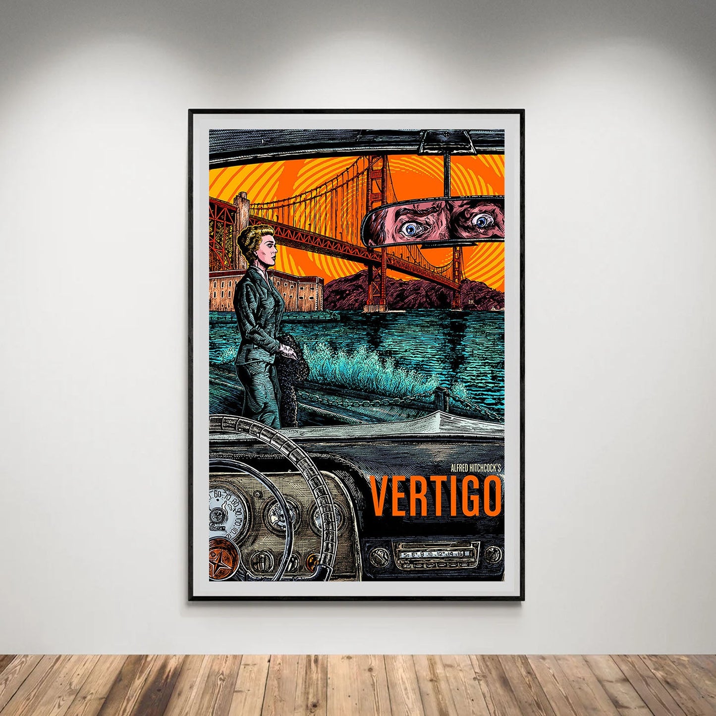 Flex Designs Poster Vertigo Cartoon 5 x 7" Home Goods - Movie 1958 Movie Poster